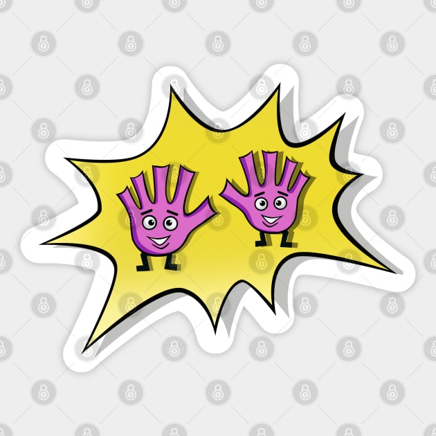 High five!) 2.0 Sticker by AdJohnson